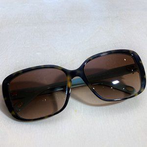Sunglasses, Tiffany & Co Women's Gradient TF4092 Tortoiseshell/Blue Rectangle